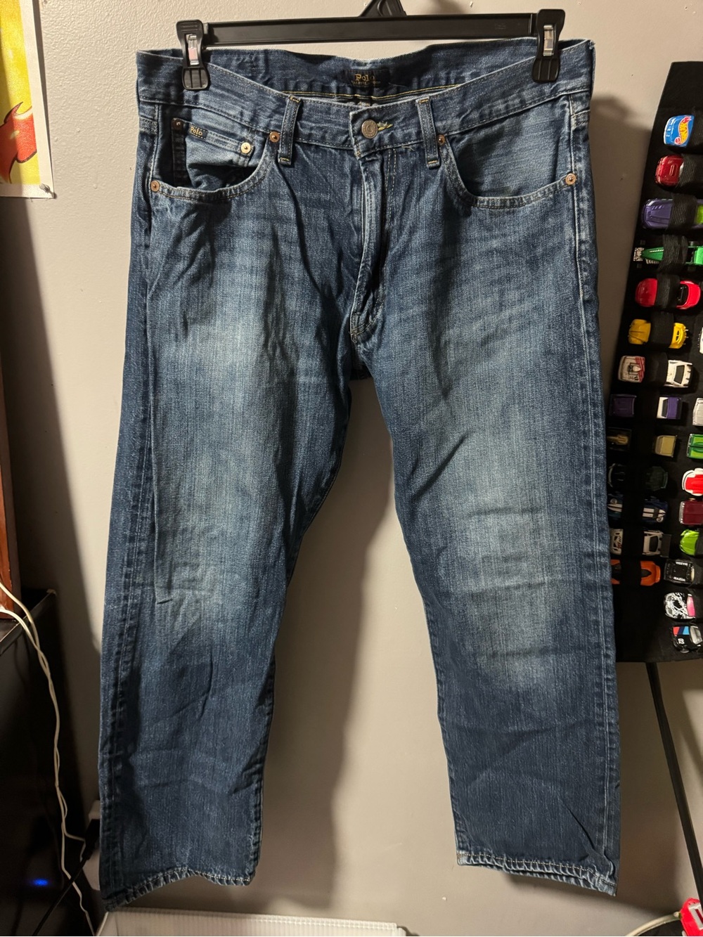 Ralph Lauren faded blue relaxed denim jeans